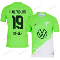 Lovro Majer 19 VfL Wolfsburg 2023-24 Home Men Jersey - Green