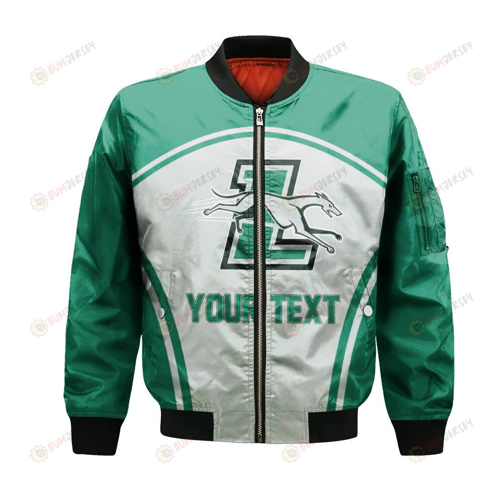 Loyola-Maryland Greyhounds Bomber Jacket 3D Printed Custom Text And Number Curve Style Sport