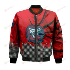 Loyola Marymount Lions Bomber Jacket 3D Printed Basketball Net Grunge Pattern