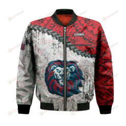 Loyola Marymount Lions Bomber Jacket 3D Printed Grunge Polynesian Tattoo