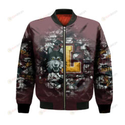 Loyola Ramblers Bomber Jacket 3D Printed Camouflage Vintage