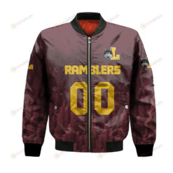 Loyola Ramblers Bomber Jacket 3D Printed Team Logo Custom Text And Number