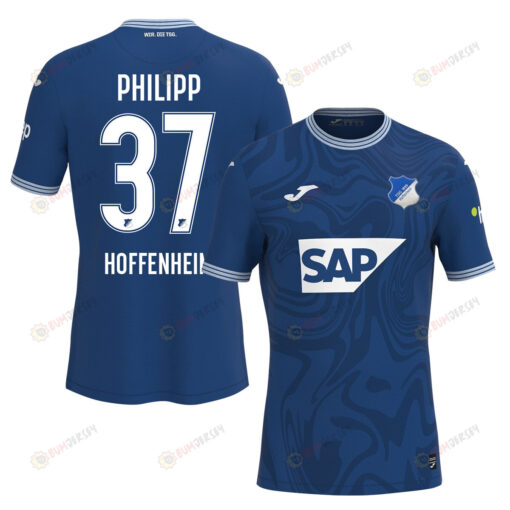 Luca Philipp 37 TSG 1899 Hoffenheim 2023-24 Home Men Jersey - Blue