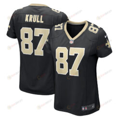 Lucas Krull New Orleans Saints Women's Game Player Jersey - Black