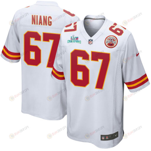 Lucas Niang 67 Kansas City Chiefs Super Bowl LVII Champions Men's Jersey - White