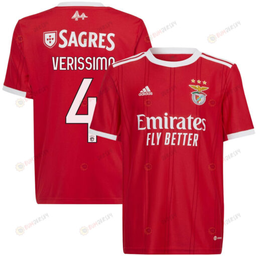 Lucas Verissimo 4 Benfica 2022/23 Home Men Jersey - Red