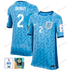 Lucy Bronze 2 England 1 Star FIFA Patch Women's National Team 2023-24 World Cup Away Jersey