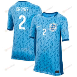 Lucy Bronze 2 England 1 Star Women's National Team 2023-24 World Cup Away Jersey