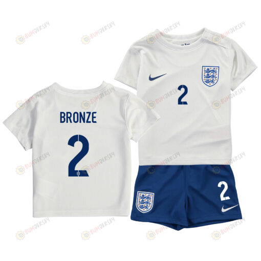 Lucy Bronze 2 England Women's National Team 2023-24 World Cup Home Jersey