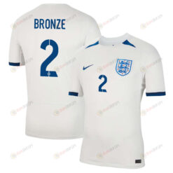 Lucy Bronze 2 England Women's National Team 2023-24 World Cup Home Men Jersey