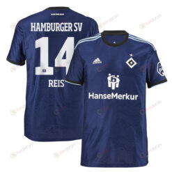 Ludovit Reis 14 Hamburger SV II 2022-23 Away Jersey - Navy