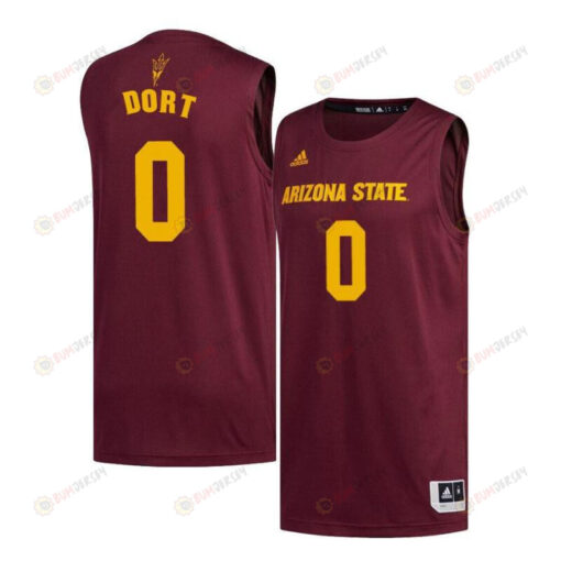 Luguentz Dort 0Arizona State Sun Devils Basketball Men Jersey - Maroon