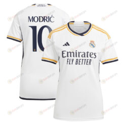 Luka Modri? 10 Real Madrid 2023-24 Home Women Jersey - White