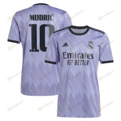 Luka Modric 10 Real Madrid Men 2022/23 Away Player Jersey - Purple