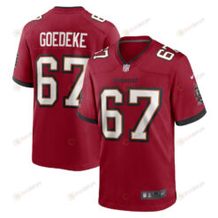 Luke Goedeke Tampa Bay Buccaneers Game Player Jersey - Red