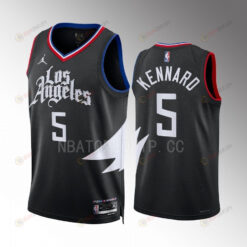 Luke Kennard 5 Los Angeles Clippers Black Statement Edition 2022-23 Jersey Swingman