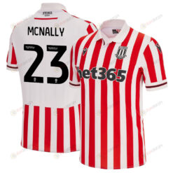 Luke McNally 23 Stoke City FC 2023/24 Home Men Jersey - White Red