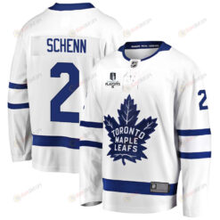Luke Schenn 2 Toronto Maple Leafs Stanley Cup 2023 Playoffs Patch Away Breakaway Men Jersey - White