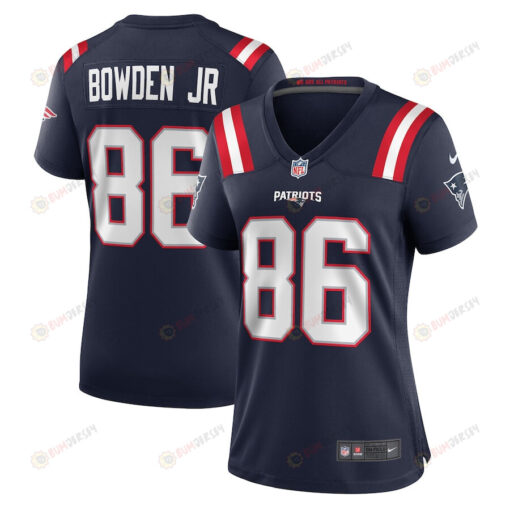 Lynn Bowden Jr. 86 New England Patriots Game Women Jersey - Navy