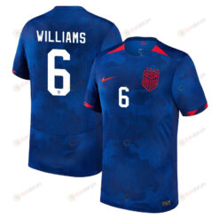 Lynn Williams 6 USA Women's National Team 2023-24 World Cup Away Men Jersey