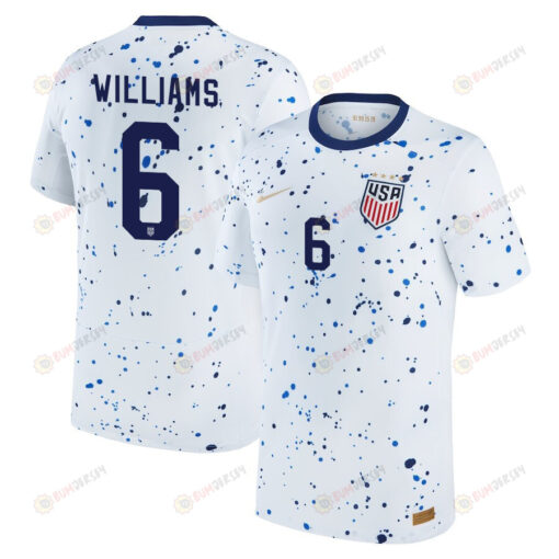 Lynn Williams 6 USA Women's National Team 2023-24 World Cup Home Men Jersey