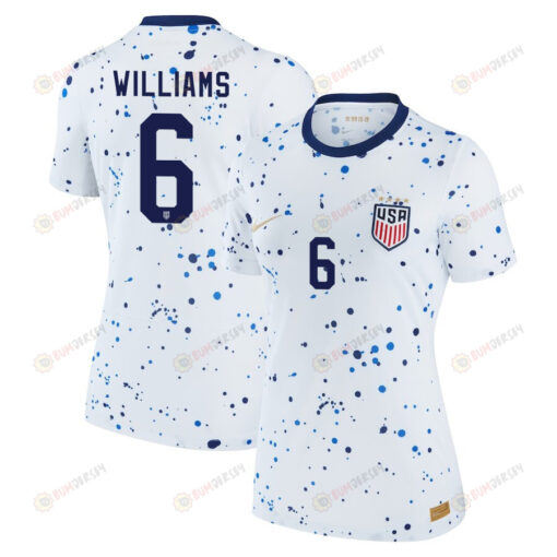 Lynn Williams 6 USA Women's National Team 2023-24 World Cup Home Women Jersey