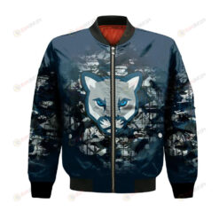 MRU Cougars Bomber Jacket 3D Printed Camouflage Vintage