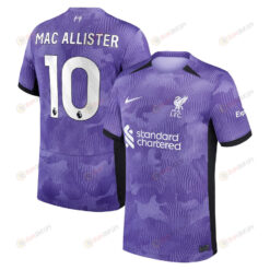 Mac Allister 10 Liverpool 2023/24 Third YOUTH Jersey - Purple