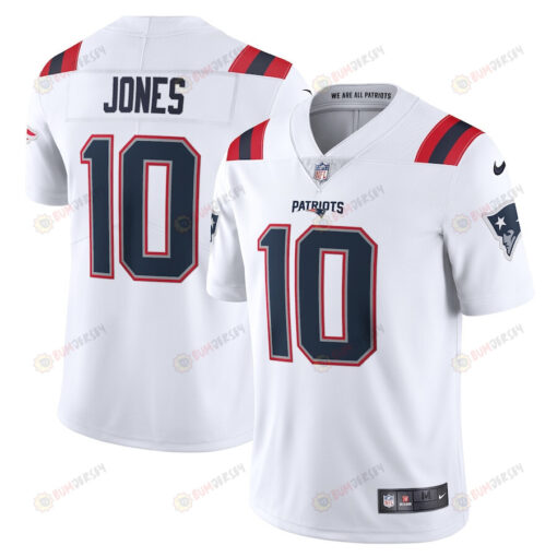 Mac Jones 10 New England Patriots Vapor Limited Jersey - White