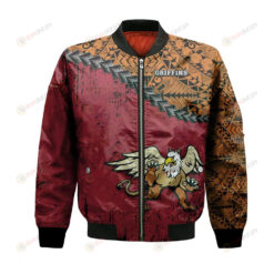 MacEwan Griffins Bomber Jacket 3D Printed Grunge Polynesian Tattoo