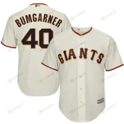 Madison Bumgarner San Francisco Giants Cool Base Player Jersey - Cream