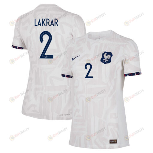 Maelle Lakrar 2 France Women's National Team 2023-24 World Cup Away Women Jersey