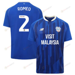 Mahlon Romeo 2 Cardiff City FC 2023-24 Home Men Jersey - Blue