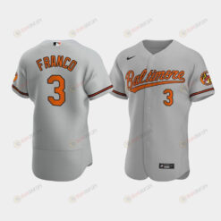 Maikel Franco 3 Baltimore Orioles Gray Road Jersey Jersey