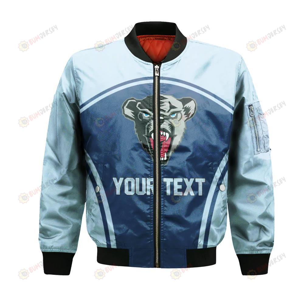 Maine Black Bears Bomber Jacket 3D Printed Custom Text And Number Curve Style Sport