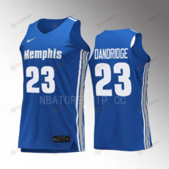 Malcolm Dandridge 23 Memphis Tigers Uniform Jersey College Basketball Royal