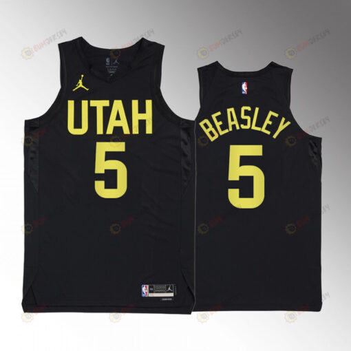 Malik Beasley 5 2022-23 Utah Jazz Black Statement Edition Jersey