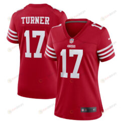Malik Turner San Francisco 49ers Women's Game Player Jersey - Scarlet