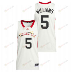 Malik Williams 5 Louisville Cardinals 2022 Basketball Honoring Black Excellence Men Jersey - White