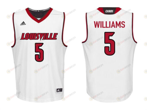 Malik Williams 5 Louisville Cardinals College Basketball Men Jersey - White