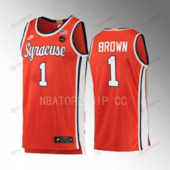 Maliq Brown 1 Syracuse Orange Limited 2022-23 Uniform Jersey Retro Basketball Orange