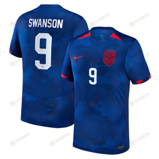 Mallory Swanson 9 USWNT 2023 Away Men Jersey - Royal