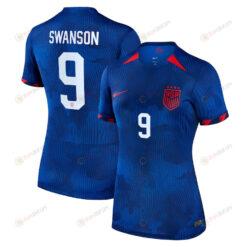 Mallory Swanson 9 USWNT Women 2023 Away Jersey - Royal