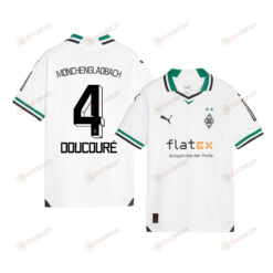 Mamadou Doucour? 4 Borussia M?nchengladbach 2023-24 Home YOUTH Jersey - White