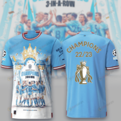 Manchester City Conquer The Champions League 2022/23 Home Printing Jersey