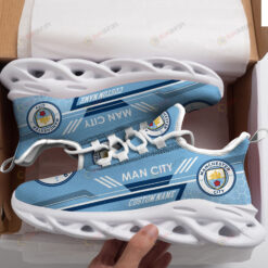 Manchester City Logo Custom Name Pattern 3D Max Soul Sneaker Shoes