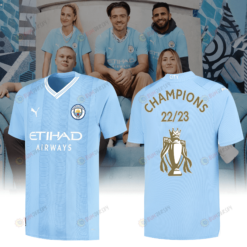 Manchester City Premier League Champions 2023/24 Home Printing Jersey