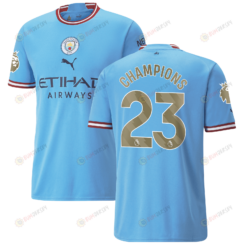 Manchester City Premier League Patch Men 2022/23 Home Jersey - Sky Blue