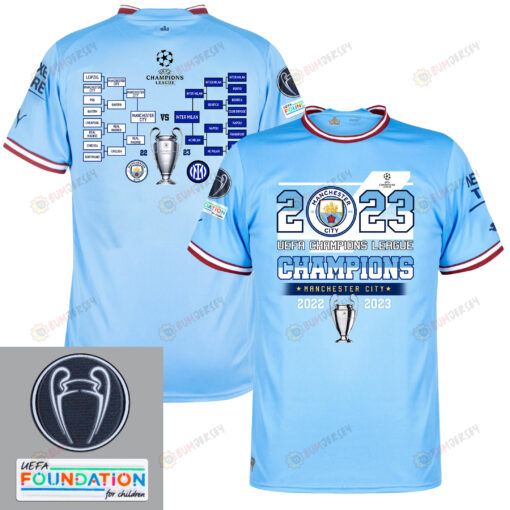 Manchester City Road To UEFA Champions League 2022-23 Glorious Home Jersey