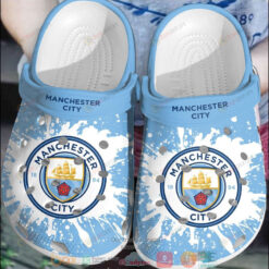 Manchester City Sky Blue Crocband Clog Comfortable Water Shoes - AOP Clog